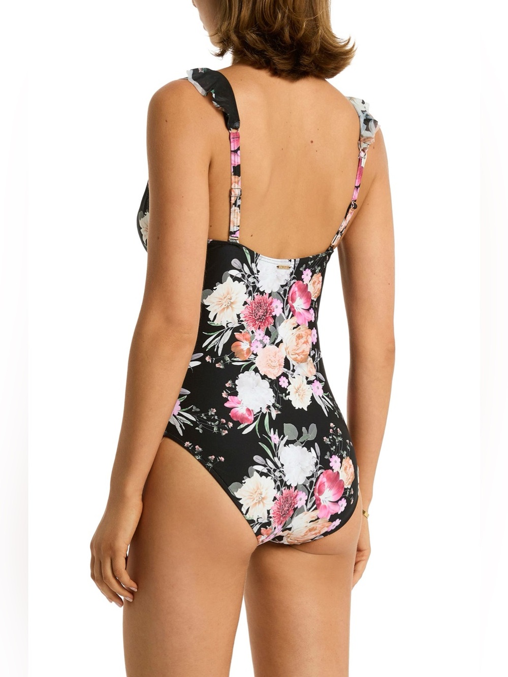 NWT Sea Level Swim Belle Ruffle Floral Swimsuit One Pieces Size 12 - Picture 3 of 15